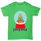 Personalised Christmas Snow Globe Boy's T-Shirt