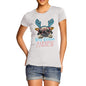 Personalised Christmas Deer Pug Women's T-Shirt 