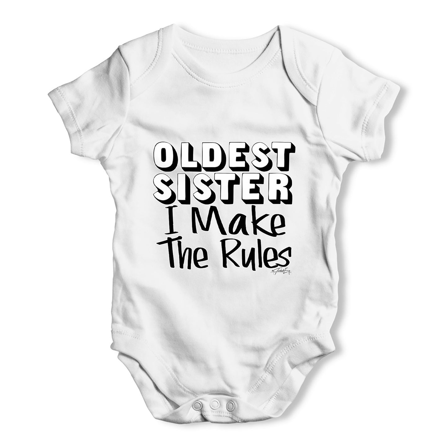 Oldest Sister Rules Baby Grow Bodysuit