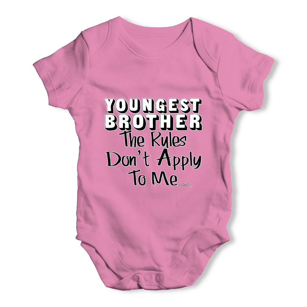 Youngest Brother Rules Baby Grow Bodysuit