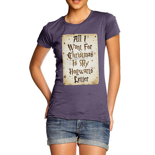 All I Want For Christmas Is My Hogwarts Letter Women's T-Shirt 