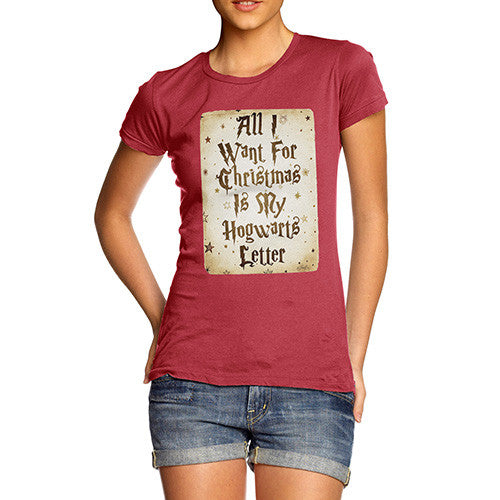 All I Want For Christmas Is My Hogwarts Letter Women's T-Shirt 