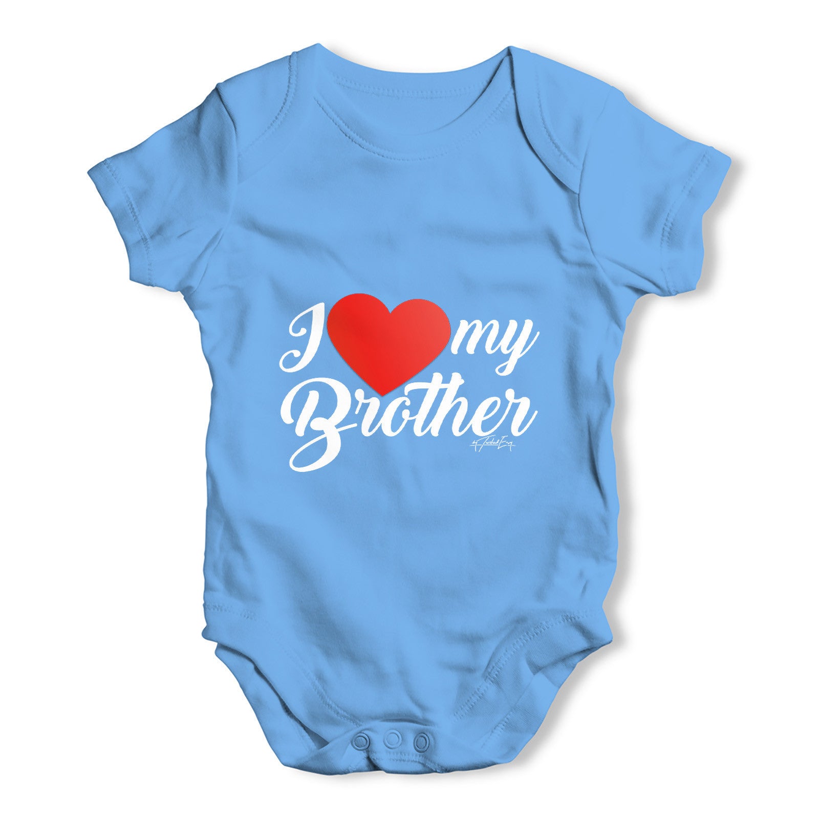 I Love My Brother Baby Grow Bodysuit