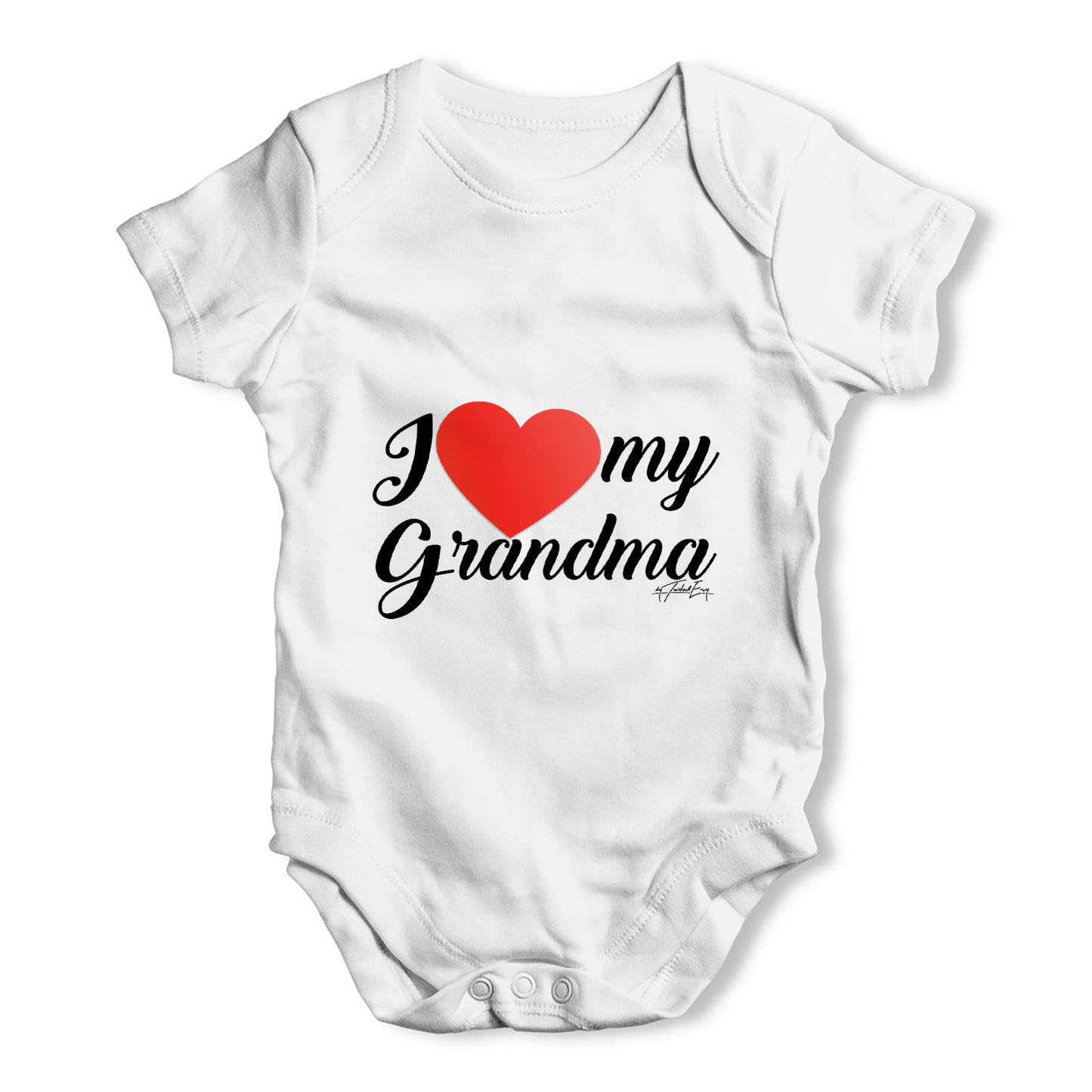 I Love My Grandma Baby Grow Bodysuit