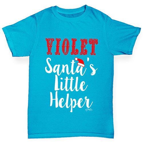 Personalised Santa's Little Helper Boy's T-Shirt