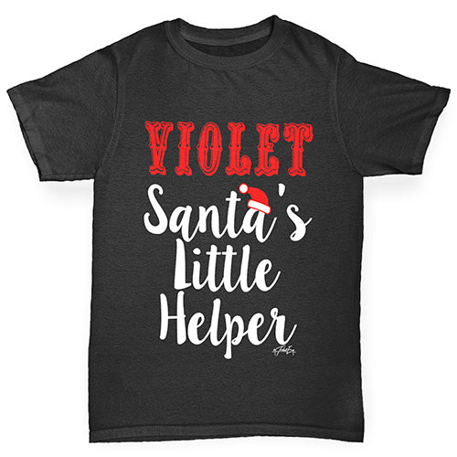 Personalised Santa's Little Helper Boy's T-Shirt
