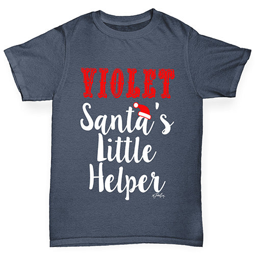 Personalised Santa's Little Helper Boy's T-Shirt