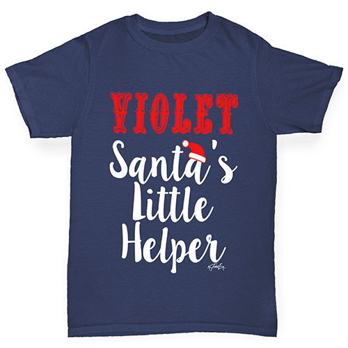 Personalised Santa's Little Helper Boy's T-Shirt