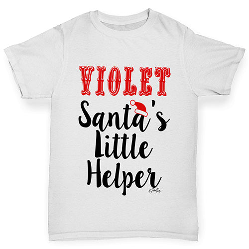 Personalised Santa's Little Helper Boy's T-Shirt