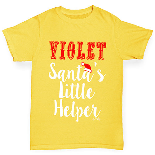 Personalised Santa's Little Helper Boy's T-Shirt