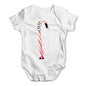 Cartoon Christmas Candy Cane Baby Grow Bodysuit