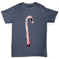 Cartoon Christmas Candy Cane Boy's T-Shirt