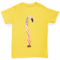 Cartoon Christmas Candy Cane Boy's T-Shirt