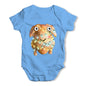 Cartoon Christmas Turkey Baby Grow Bodysuit