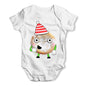 Cartoon Christmas Mince Pie Baby Grow Bodysuit