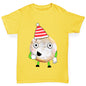 Cartoon Christmas Mince Pie Girl's T-Shirt 