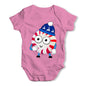 Cartoon Christmas Peppermint Candy Baby Grow Bodysuit