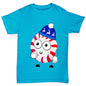 Cartoon Christmas Peppermint Candy Boy's T-Shirt