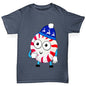 Cartoon Christmas Peppermint Candy Boy's T-Shirt