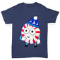 Cartoon Christmas Peppermint Candy Boy's T-Shirt