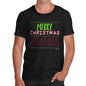 Personalised Merry Christmas Candy Stripes Men's T-Shirt