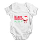 Personalised Happy Christmas Santa Claus Baby Unisex Baby Grow Bodysuit