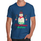 Personalised Merry Christmas Snowman Baubles Men's T-Shirt