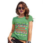 Merry Christmas Santa Hat Pattern Women's T-Shirt 