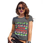 Merry Christmas Santa Hat Pattern Women's T-Shirt 