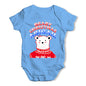 Personalised Polar Bear Christmas Jumper Baby Unisex Baby Grow Bodysuit