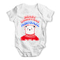 Personalised Polar Bear Christmas Jumper Baby Unisex Baby Grow Bodysuit