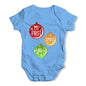 Personalised My First Xmas Baubles Baby Unisex Baby Grow Bodysuit