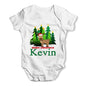 Personalised Christmas Trees Reindeer Baby Unisex Baby Grow Bodysuit