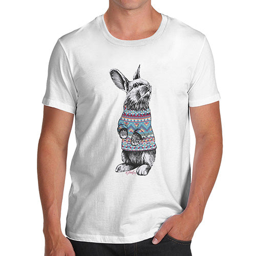 Christmas Jumper Bunny Men's T-Shirt