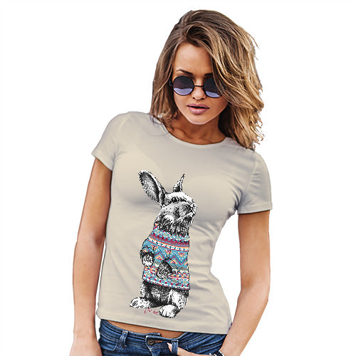 Christmas Jumper Bunny Women's T-Shirt 