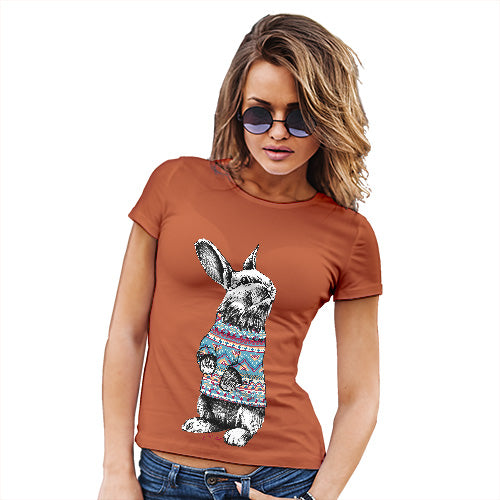 Christmas Jumper Bunny Women's T-Shirt 