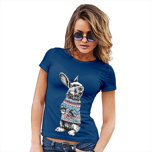 Christmas Jumper Bunny Women's T-Shirt 