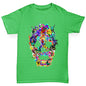 Floral Skull Girl's T-Shirt 