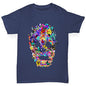 Floral Skull Girl's T-Shirt 