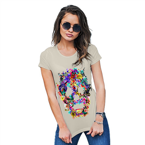 Floral Skull Women's T-Shirt 