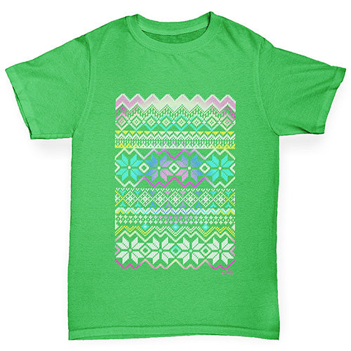 Tie Dye Ugly Christmas Jumper Boy's T-Shirt