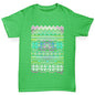 Tie Dye Ugly Christmas Jumper Boy's T-Shirt