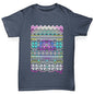 Tie Dye Ugly Christmas Jumper Boy's T-Shirt