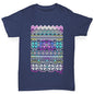 Tie Dye Ugly Christmas Jumper Girl's T-Shirt 