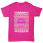 Tie Dye Ugly Christmas Jumper Girl's T-Shirt 