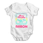 Personalised Merry Christmas Lights Baby Unisex Baby Grow Bodysuit