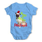 Personalised Christmas Pugs And Kisses Baby Unisex Baby Grow Bodysuit