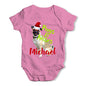 Personalised Christmas Pugs And Kisses Baby Unisex Baby Grow Bodysuit