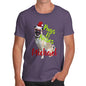 Personalised Christmas Pugs And Kisses Men's T-Shirt