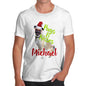 Personalised Christmas Pugs And Kisses Men's T-Shirt